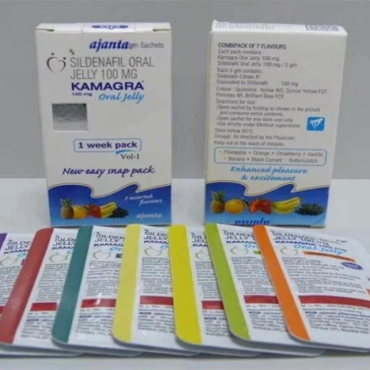 Thạch Kamagra Oral Jelly 100mg hỗ trợ điều trị cho nam giới 